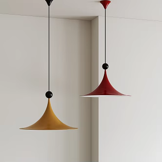 Modern minimalist small chandelier 3d model