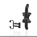 Durable Industrial Metal Mechanical Equipment Components With Curved Rectangular Parts
