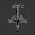 Modern Fighter Fighter Fighter Science Fiction Fighter 3d model