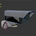 Projection Monitoring Surveillance Camera With White Casing And Mounted Security Design