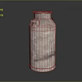 Industrial Metal Cylindrical Container Equipment With Side Handles Shiny Surface