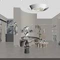 Stylish Modern Clothing Store Interior Design With Clothing Racks Mannequins And Decorative Sofa