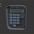 Industrial LOFT cipher machine password keyboard keypad mini keyboard 3d model