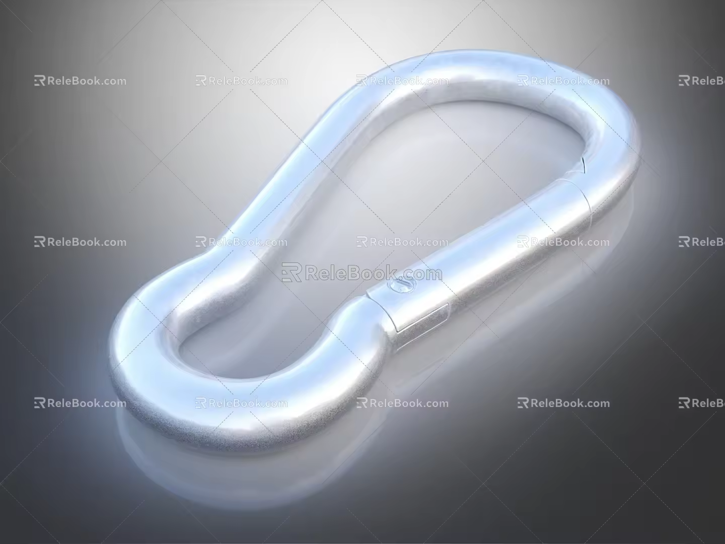 Modern Keychain Key Ring 3d model