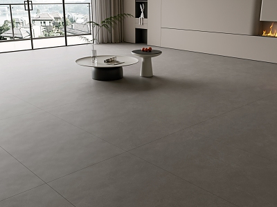 Grey Micro Cement Floor Tile Soft Light Tile Velvet Floor Tile Plain Color Tile Foshan Tile Wind Floor Tile model