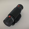 Black Mobile Phone External Camera Lens With Clip On Design And Red Buttons