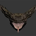 Elongated prehistoric creature model with detailed scaly body and fin structures