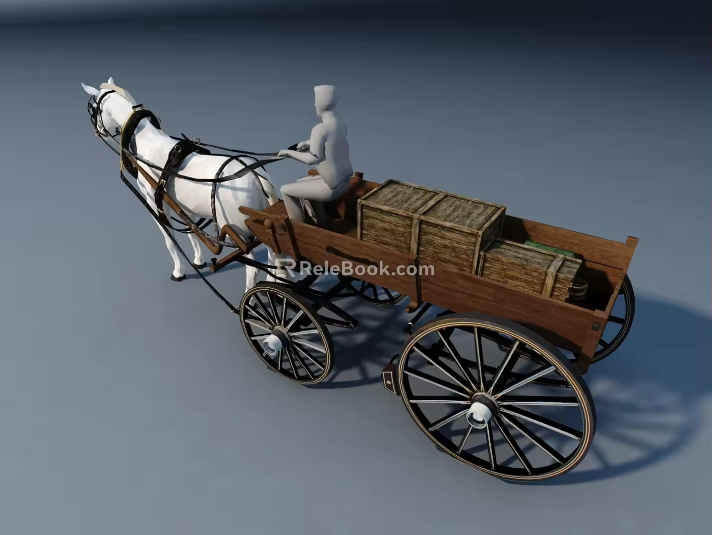 Modern carriage sightseeing bus tour bus 3d model