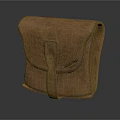 Vintage Brown Leather Bag With Flap Closure And Textured Surface Design
