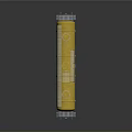 Yellow and Green WITRON Tank Train Car with Ladder and Top Platform