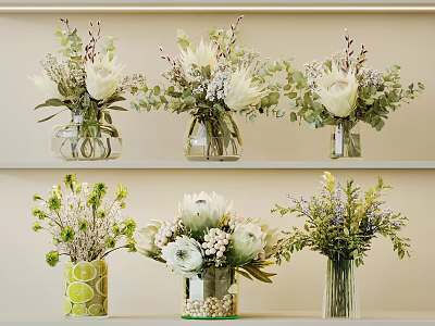 Vase Flower Art 3d model