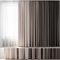 Modern Curtains 3d model