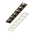 Linear Recessed Spotlights With Multiple Light Heads In Black And White Design