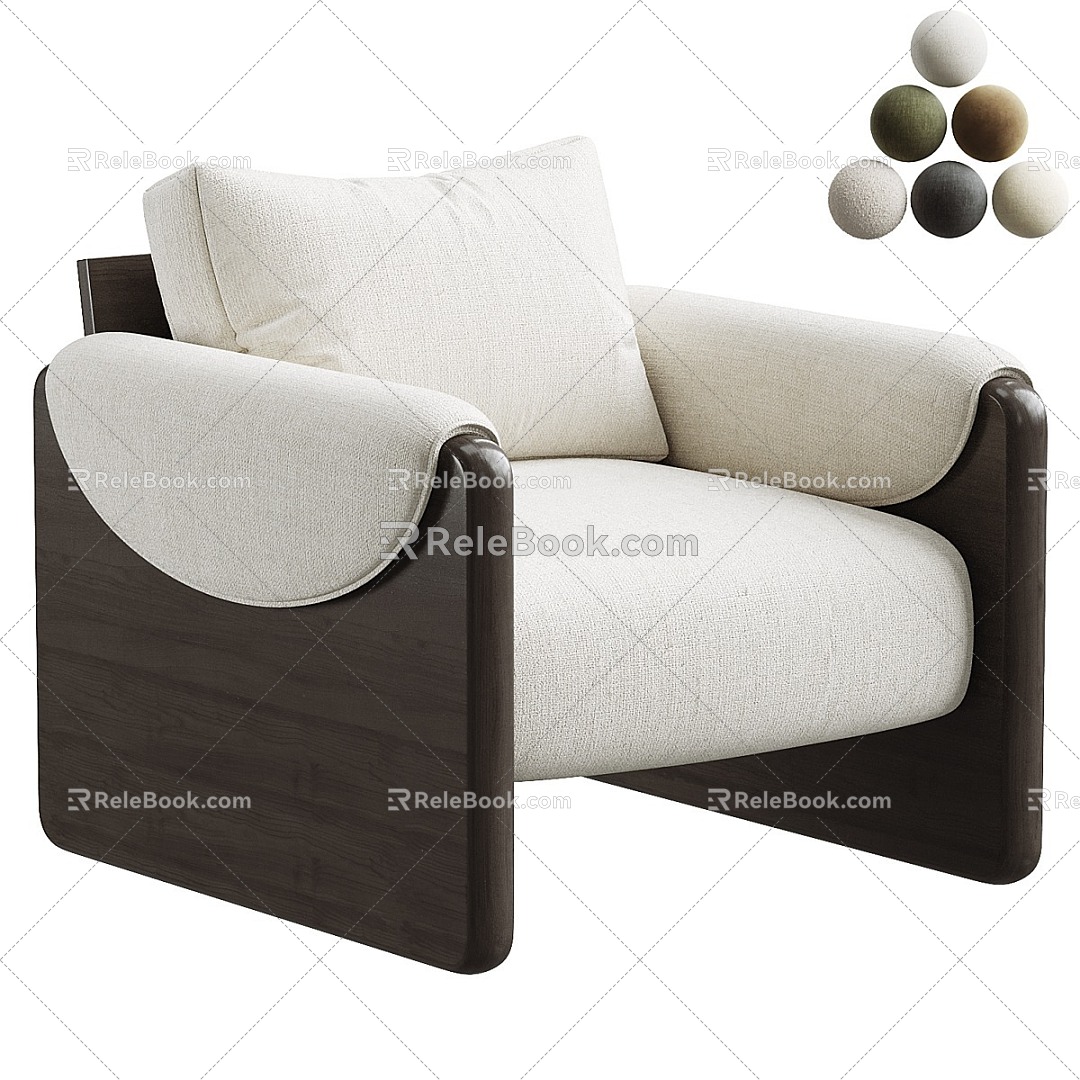 Modern Leisure Chair Single Chair Single Sofa Leisure Chair model