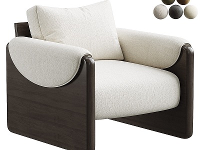 Modern Leisure Chair Single Chair Single Sofa Leisure Chair model