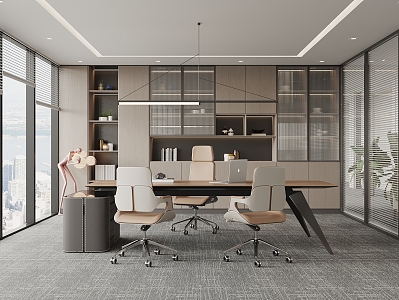 modern general manager office 3d model