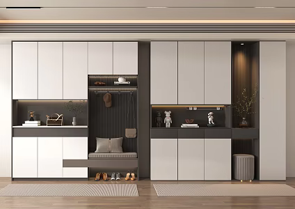 Modern Entrance Cabinet Entrance Shoe Cabinet Entrance Wardrobe 3d model