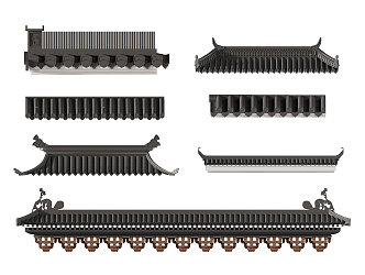 new chinese eaves 3d model