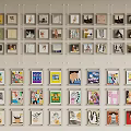 Gallery Style Photo Wall With Diverse Artworks And Creative Designs For Home Decor
