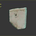 High Quality Natural White Stone With Orange Veins And Rough Surface Texture