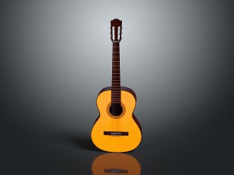 Guitar Classical Guitar Instruments Stringed Musical Instruments Western Musical Instruments Western Music Equipment Western Equipment 3d model