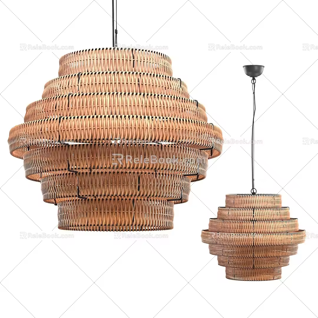 Nordic Simple Chandelier 3d model