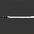 Samurai Sword With Polished Metal Blade And Traditional Hilt On Dark Background