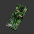 Detailed Green Camouflage Tank Model Decorative Ornament Set For Desktop