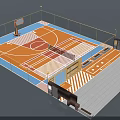 Various Sports Court Designs With Colorful Surfaces For Different Outdoor Games