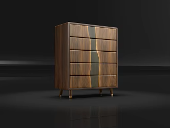 modern chest of drawers 3d model