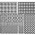 Chinese-style Hollow Window Lattice Wood Carved Window Door and Window Components Ancient-built Lattice Chinese-style Hollow Window Decorted Pane Hollow Pane Screen Partition 3d model