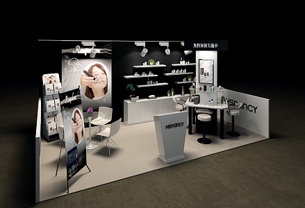 Modern Cosmetics Shop Beauty Shop Booth 3d model