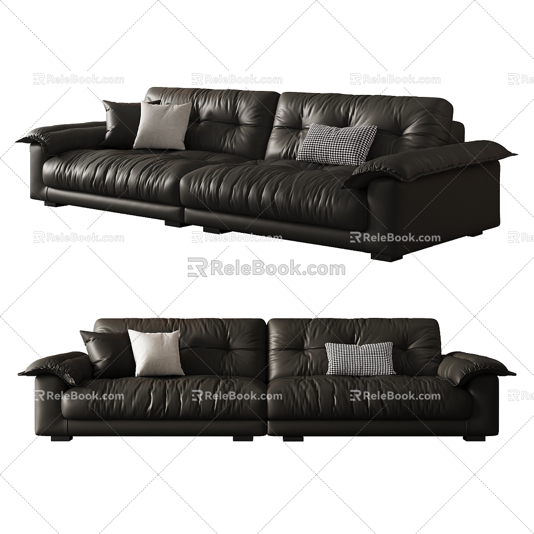 Double sofa 3d model