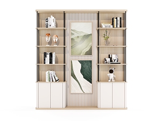 Open Bookcase Display Rack Storage Rack 3d model