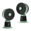 Two Green And Black Air Cooler Fans With NIVE Digital Control Panel Design 3d model
