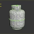 Household LPG Gas Cylinder With Stainless Steel Silver Finish For Home Use