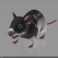 3D Rat Character And Creature Design With Large Ears Pink Nose And Rendered Details