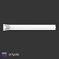 Decorative White Building Component With Long Strip Design For Interior Trim