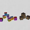 Colorful Alphabet Blocks As Charming Garden Ornaments With Bright Hues