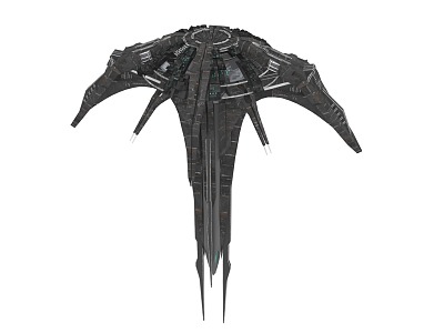 Spaceship PBR Material Spaceship Science Fiction Umbrella Mothership Starship UFO Aircraft Fortress Starship Alien Spaceship 3d model