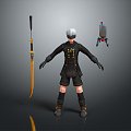 Cosplay Costume COSPLAY Costume Online Game Warrior Animation Costume Animation Costume 3d model