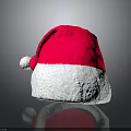Red and White Santa Hat with Soft Pom Pom for Festive Holiday Wear