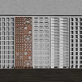 Decorative Room Dividers With Geometric Patterns And Various Design Styles 3d model
