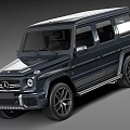 Dark Blue Mercedes G Class Luxury Off Road SUV With Modern Design And Alloy Wheels