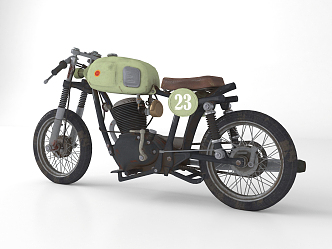 Modern Motorcycle 3d model