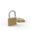Brown Door Handle With White Lever And Secure Lock Design For Home Use