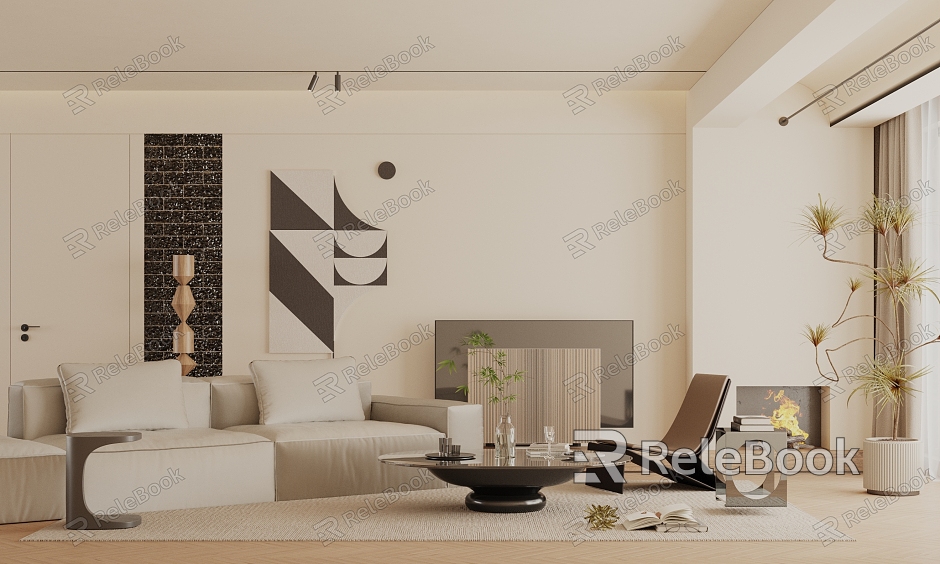 modern living room model