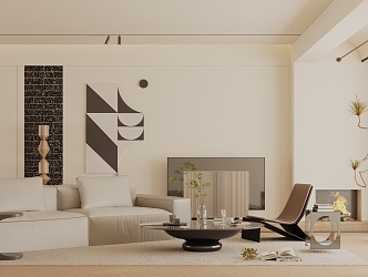 modern living room 3d model