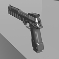 Guns AUTO 9 Pistol High Model Mech 3d model