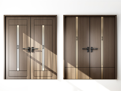 New Chinese style double door model